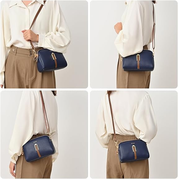 Crossbody Bags Leather - BLUE