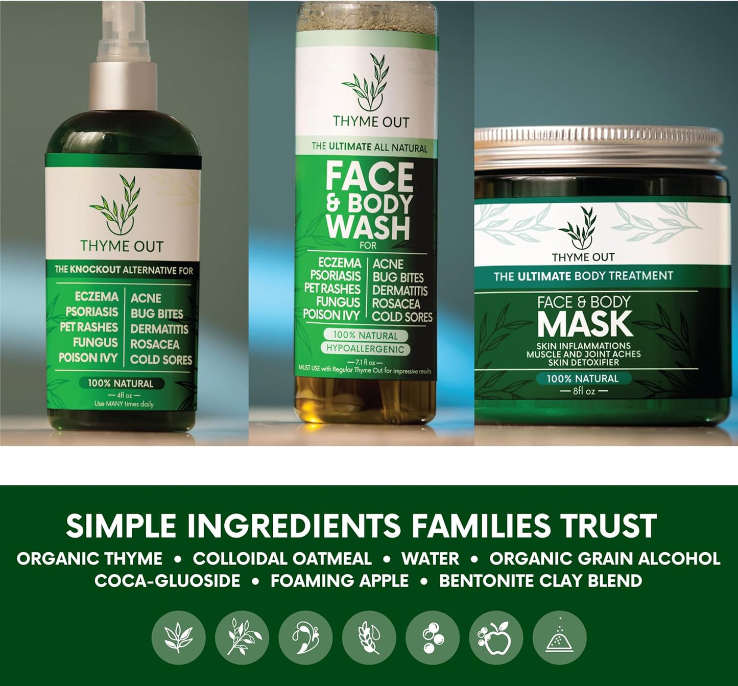 Thyme Out Subscription Box - Includes Plus, Face & Body Mask, Face & Body Wash.