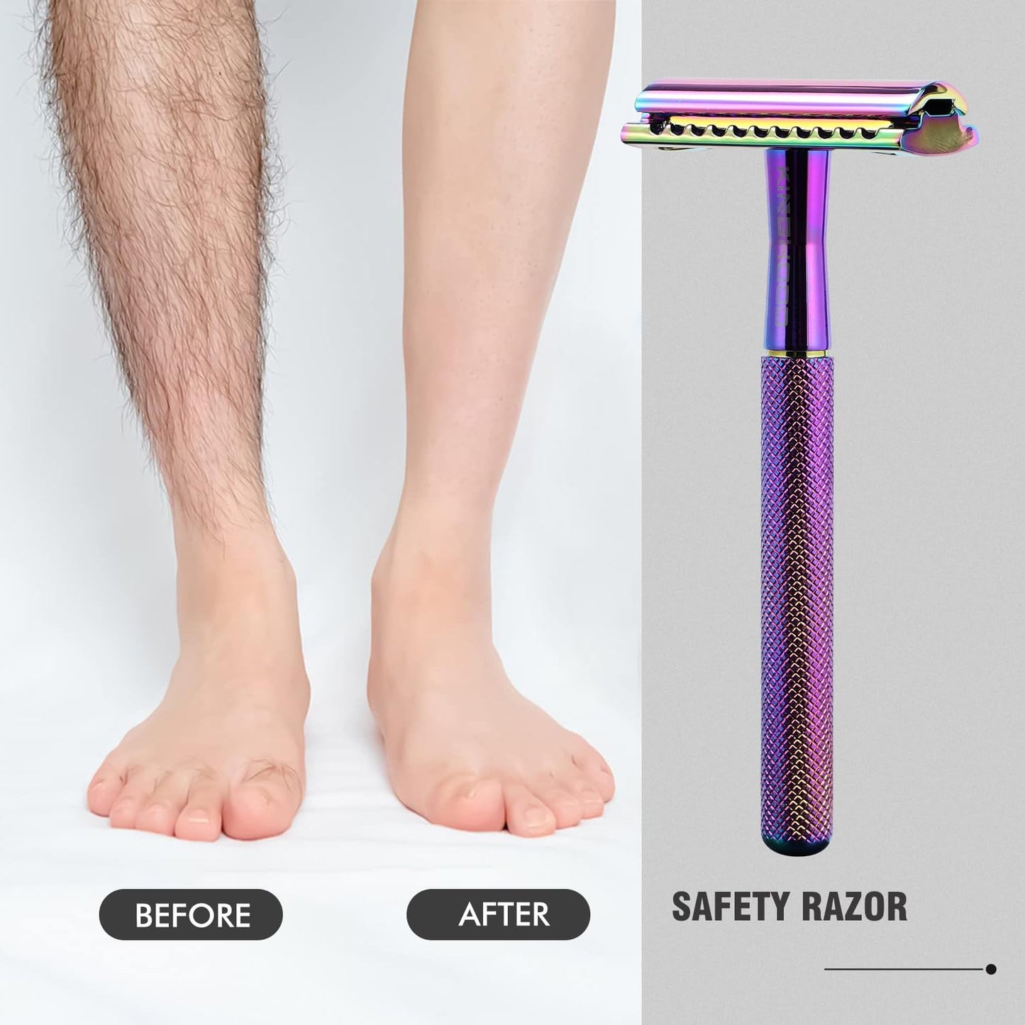 Safety Razor Single Blade with 10 Double Edge Blade