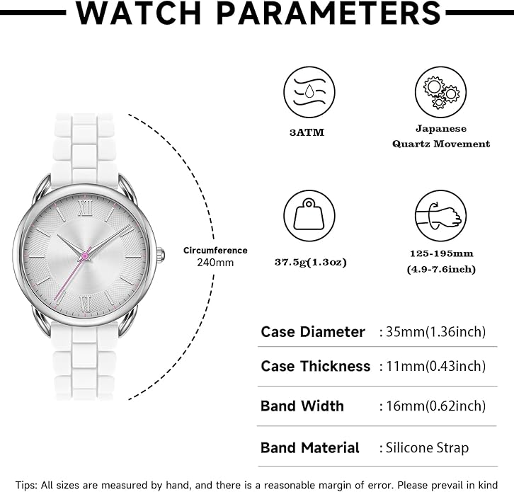 Watch Easy to Read Three Hand Analog Watch (35 mm)