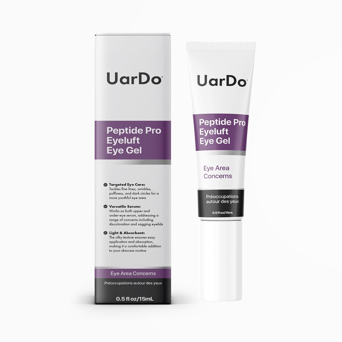 Uardo Peptide Pro Eyeluft Eye Gel 0.5 Fl Oz/ 15ml