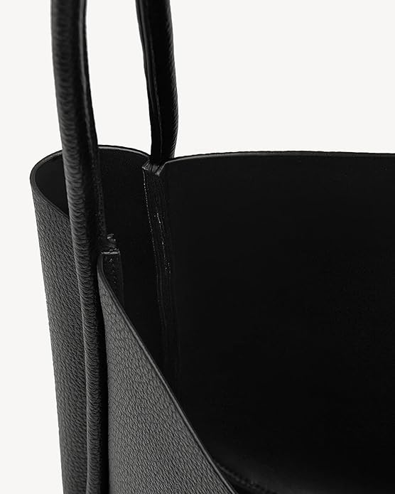 Hobo Purse, PU Leather Shoulder Bag - Black