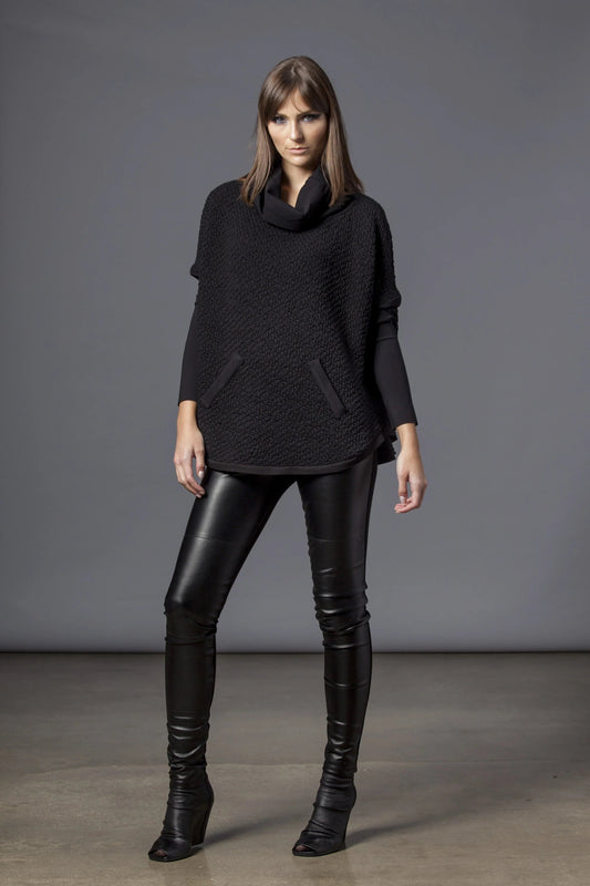 Texture Cowl Sweater