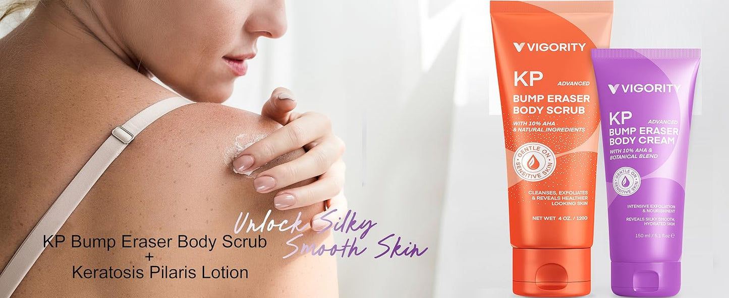 KP Bump Eraser Body Scrub & Keratosis Pilaris Lotion Bundle Set