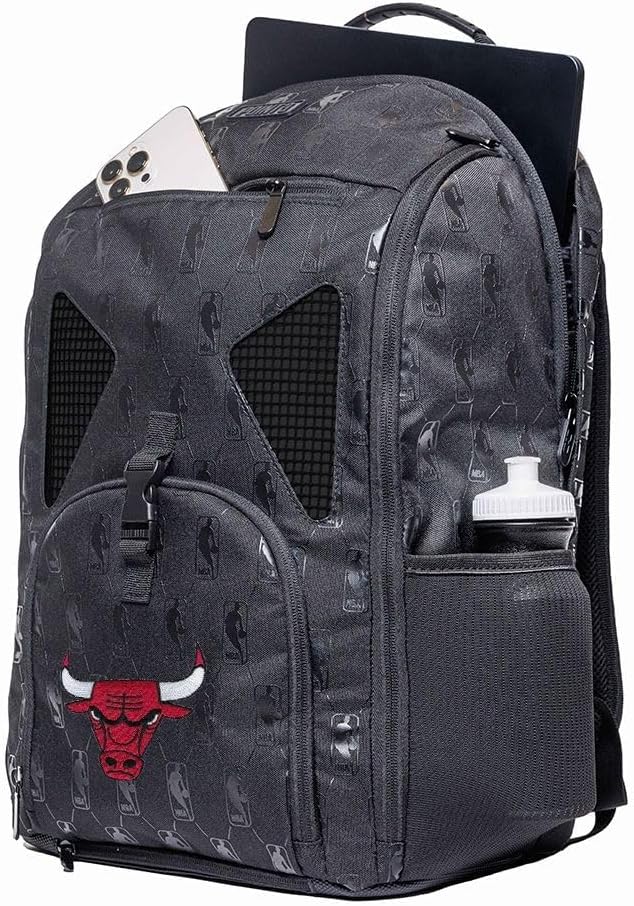 Backpack Basketball Backpack with Waterproof Laptop Sleeve - Point 3 Chicago Bulls