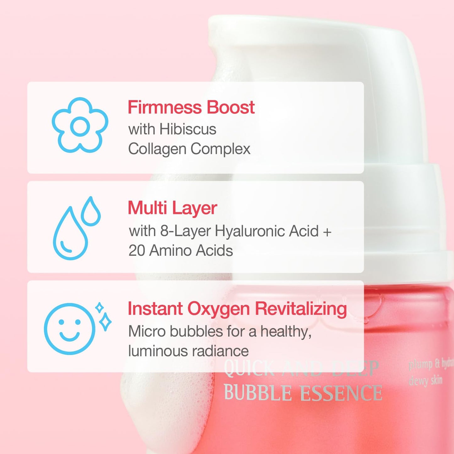 Quick & Deep Bubble Serum Essence with Hibiscus Collagen