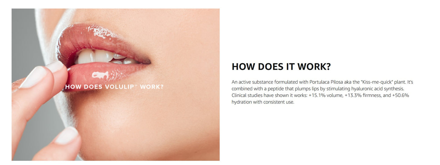Asterwood Lip Treatment & Balm - with Volulip, Hyaluronic Acid, & Matrixyl 3000 - 0.5 Fl Oz