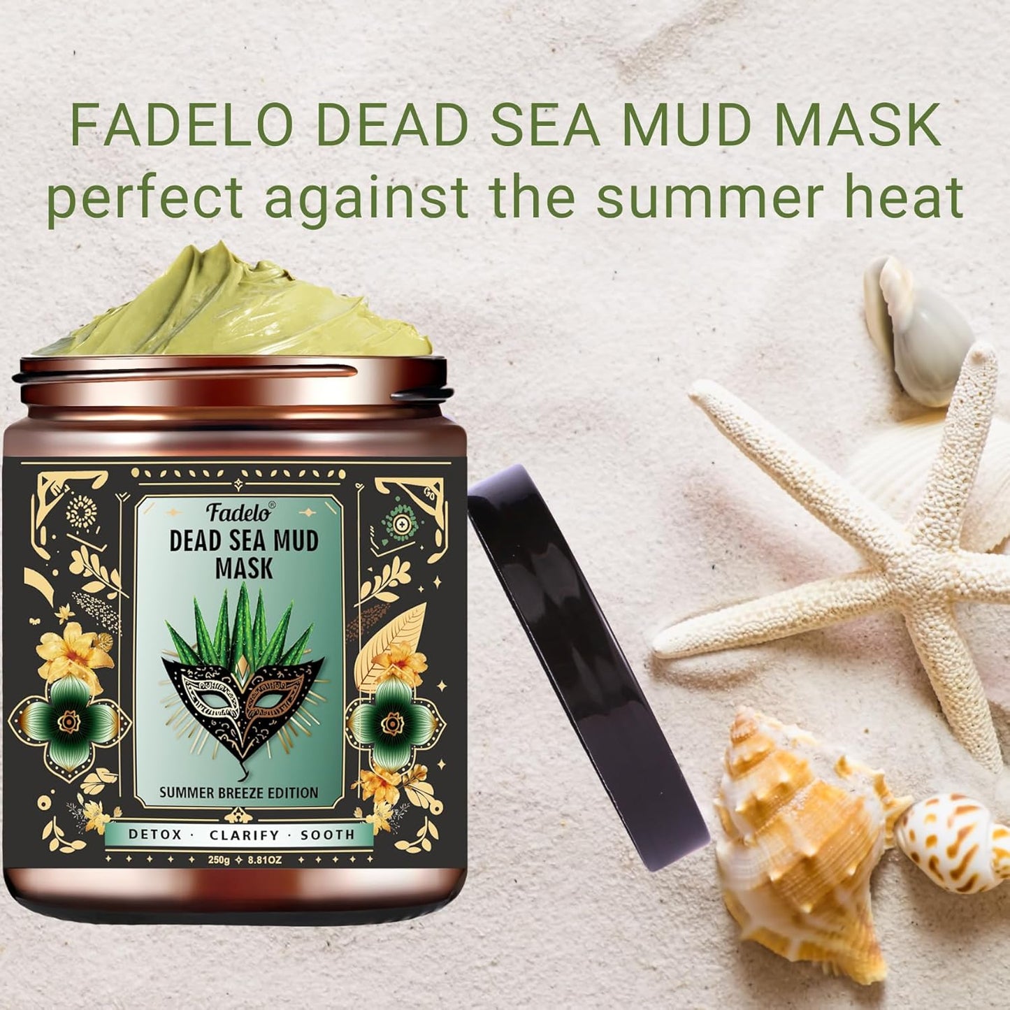 Dead Sea Mud Mask for Face and Body-Spa Facial Clay Mask with Aloe Vera