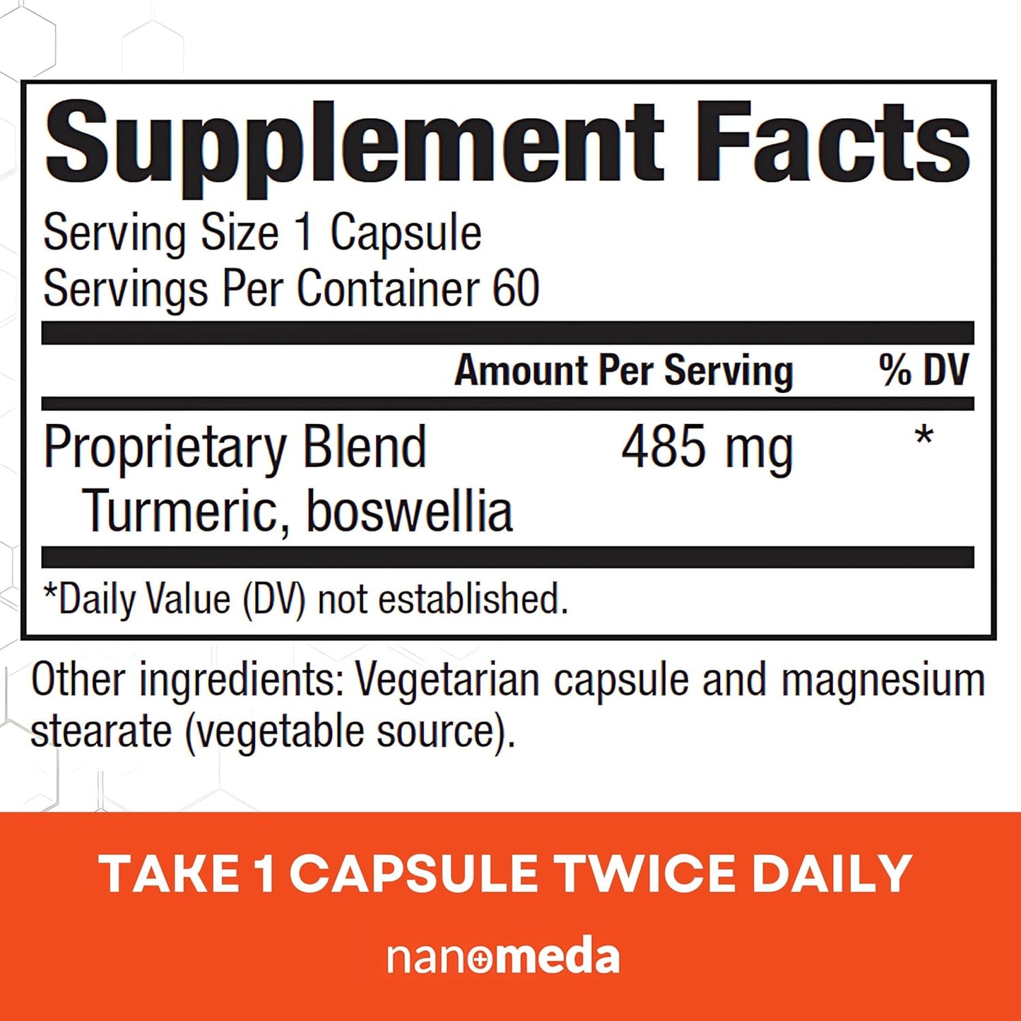 Turmeric Curcumin with Boswellia - Joint Support Supplement, 60 Count