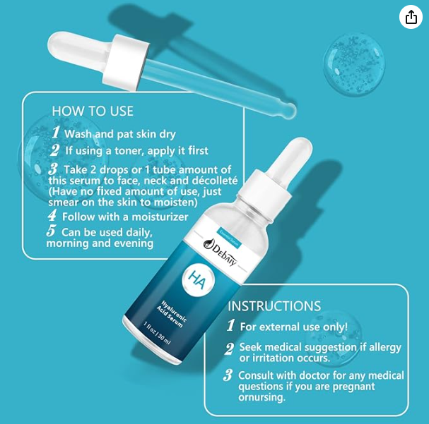 Hyaluronic Acid Serum for Face