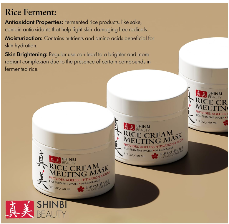 Japanese Rice Mask For Face - Shinbi Beauty