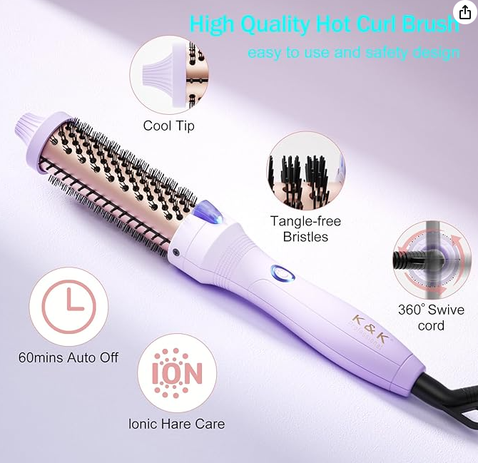 Curling Iron Brush 1.25 inch Ceramic.