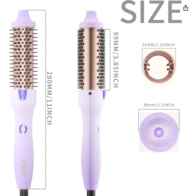 Curling Iron Brush 1.25 inch Ceramic.