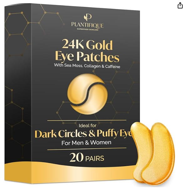 Under Eye Patches for Dark Circles and Puffiness (20 pairs)