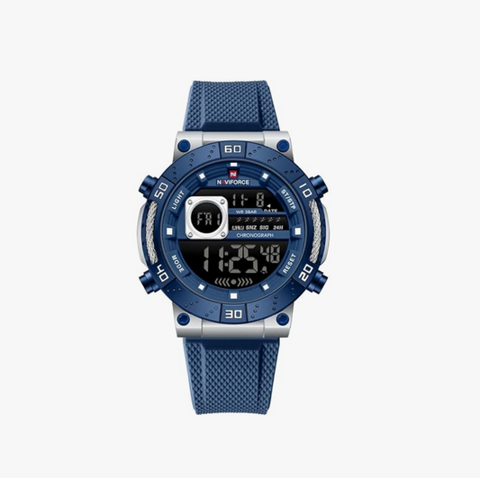 NAVIFORCE Fashion Men Digital Wrist Watch Military - BLUE