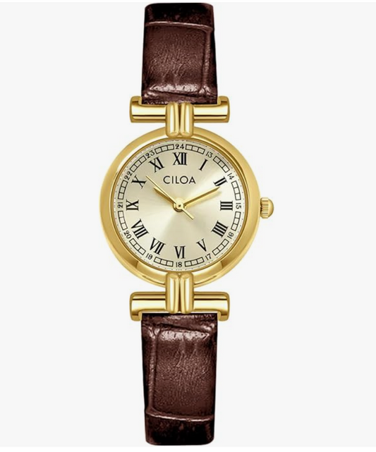 Watch for women Leather Strap Waterproof  - Brown