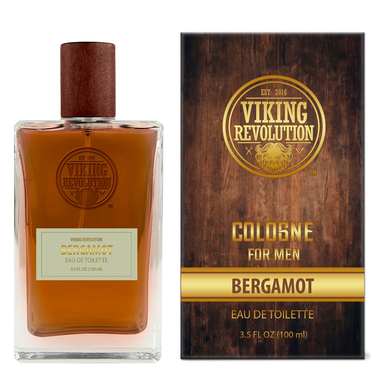 Viking Revolution Bergamot Cologne for Men- Rich Citric Fragance for Men (3.5 Fl Oz)