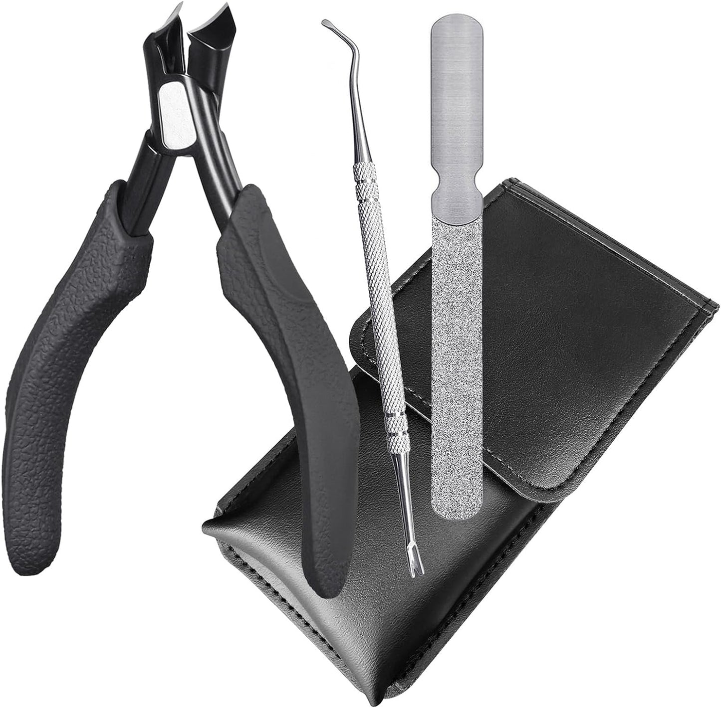 Toe Nail Clippers for Thick Nails for Seniors, Splash Proof Trim Fingernail and Ingrown Toenail