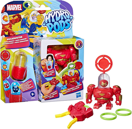 Hydro Pods Marvel Hulkbuster Aqua Armor, Mech Suit Battle Set