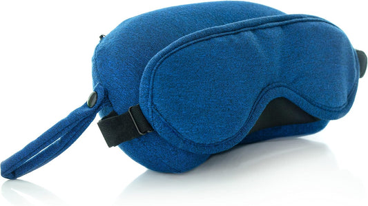 2 in 1 Eye Sleep Mask with Small Travel Pillow